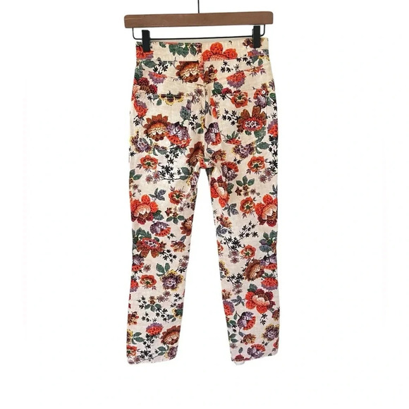 Anthropologie Pilcro The Cigarette Slim Straight Floral Jeans - Picture 8 of 9